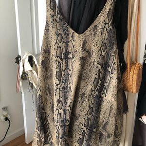 Show Me Your Mumu backless snake print dress